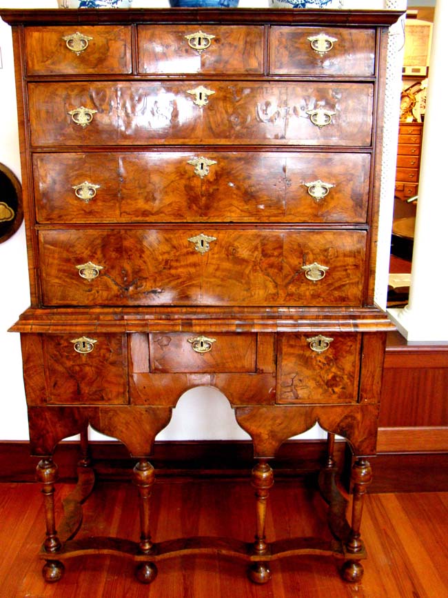 A William and Mary Walnut Chest on Stand circa 1690 — image 2
